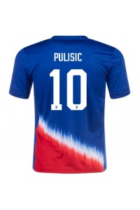 Fotbalové Dres Spojené Státy Christian Pulisic #10 Venkovní Oblečení Copa America 2024 Krátký Rukáv